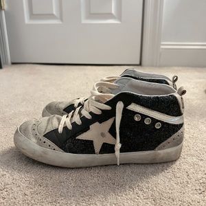 Black Glitter Golden Goose MidStar